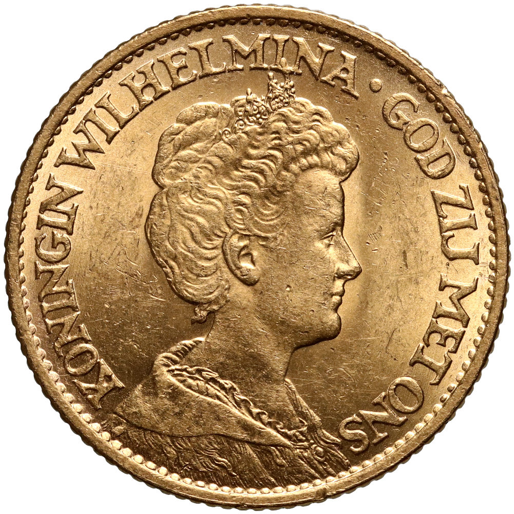 209. Holandia, Wilhelmina, 10 guldenów 1912