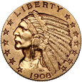 207. USA, 5 dolarów 1908, Indianin