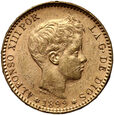 182. Hiszpania, Alfons XIII, 20 pesetas 1899