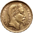 733. Francja, Napoleon III, 20 franków 1868 A, Paryż