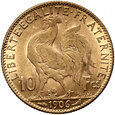 179. Francja, 10 franków 1906, Kogut