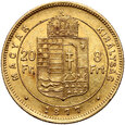 Węgry, Franciszek Józef I, 20 franków/8 forintów 1877