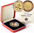 Hong Kong, 10 dolarów 1994, złoto [M]