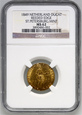 Rosja, dukat typu niderlandzkiego 1849, Petersburg, NGC MS62 #MA