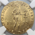Rosja, dukat typu niderlandzkiego 1849, Petersburg, NGC MS62 #MA