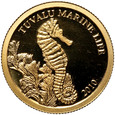 Tuvalu, 2 dolary 2010, Konik Morski 1/25 oz Au999