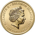 Wyspy Salomona, 100 dolarów 2021, Anne Bonny, 1 Oz Au999