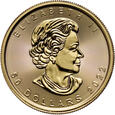 Kanada, 50 dolarów 2022, Liść klonu, 1 uncja złota
