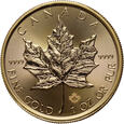 Kanada, 50 dolarów 2022, Liść klonu, 1 uncja złota