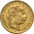 Austria, Franciszek Józef I, 8 florenów / 20 franków 1885