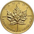 Kanada, 50 dolarów 1991, Liść klonu, 1 uncja złota