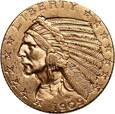 USA, 5 dolarów 1909 D, Indianin