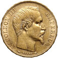 Francja, Napoleon III, 20 franków 1854 A