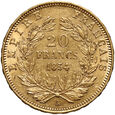 Francja, Napoleon III, 20 franków 1854 A