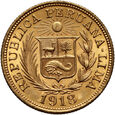 Peru, 1 libra 1918, Lima