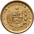 Peru, 1 libra 1913, Lima