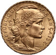 762. Francja, 20 franków 1907, Kogut