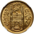 Indie, Hyderabad, ashrafi AH1343/13 (1924), NGC MS64 #MR [m]