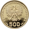 Polska, PRL, 500 złotych 1976, Kazimierz Pułaski