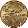 USA, 10 dolarów 2002, Gold Eagle, Filadelfia, 1/4 uncji złota