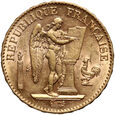 6. Francja, 20 franków 1895 A, Anioł