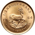 RPA, 1/2 Krugerranda 1984, 1/2 uncji złota