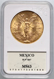  Meksyk, 50 pesos 1947, GCN MS63 #R