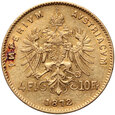 Austria, 4 floreny/10 franków 1872