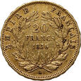 Francja, Napoleon III, 20 franków 1856 A, Paryż
