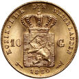 Holandia, Wilhelm III, 10 guldenów 1880