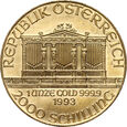 Austria, 2000 szylingów 1993, Wiedeńscy Filharmonicy, 1 uncja złota