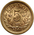 Szwecja, Oskar II, 5 koron 1899
