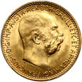 702. Austria, Franciszek Józef I, 10 koron 1912, Nowe bicie