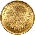 702. Austria, Franciszek Józef I, 10 koron 1912, Nowe bicie