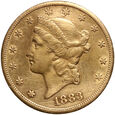 USA, 20 dolarów 1883 CC, Carson City, Liberty