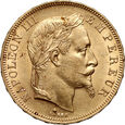 Francja, Napoleon III, 50 franków 1864 A, Paryż