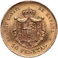 Hiszpania, 10 Peset, 1962, Alfonso XIII, Nowe bicie