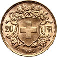 Szwajcaria, 20 franków 1935 LB 