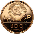 Rosja, ZSRR, 100 rubli 1980, Olimpiada w Moskwie, Znicz Olimpijski