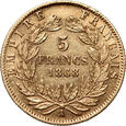 Francja, Napoleon III, 5 franków 1868 A