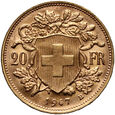 761. Szwajcaria, 20 franków 1947 B