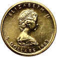 Kanada, 5 dolarów 1982, Liść klonu, 1/10 uncji złota