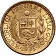 Peru, 1 libra 1906, Lima