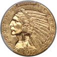 USA, 5 dolarów 1912, Indianin, PCGS MS62
