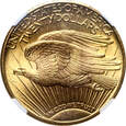 USA, 20 dolarów 1924, St. Gaudens, NGC MS63