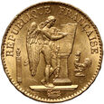 731. Francja, 20 franków 1875 A, Anioł