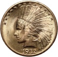 USA, 10 dolarów 1932, Indianin, Filadelfia