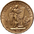 1065. Francja, 20 franków 1876 A, Anioł