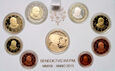 Watykan, zestaw 9 monet euro 2013, Benedykt XVI, stempel lustrzany