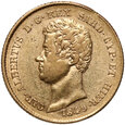 Włochy, Sardynia, Karol Albert, 20 lirów 1849, Genua